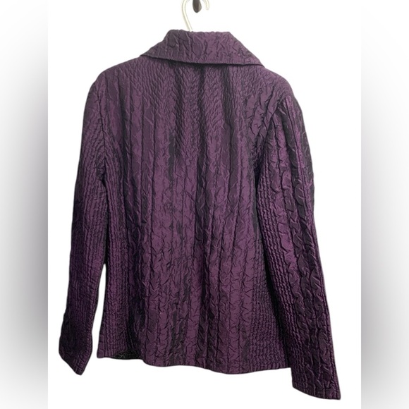 Vintage Reversible Black & Purple Midweight Jacket, Light & Airy, Pockets - Picture 3 of 9